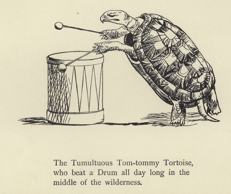 Den svulstige Tom-tommy-skilpadden av Edward Lear