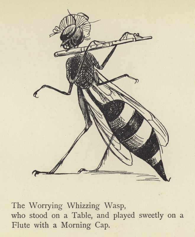 Den bekymrende susende vepsen av Edward Lear