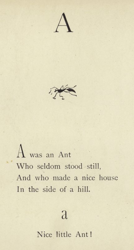 Bokstaven A av Edward Lear