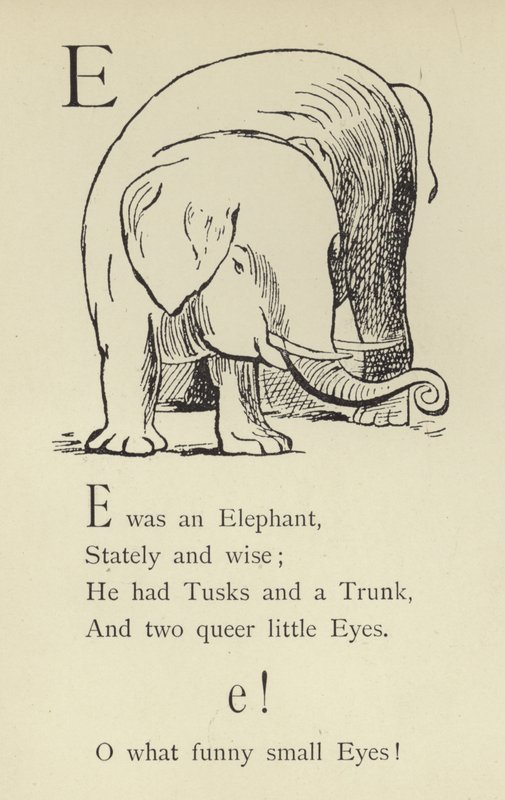 Bokstaven E av Edward Lear