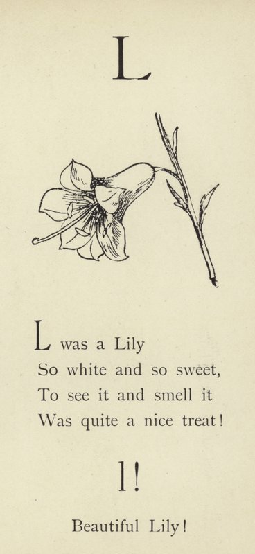 Bokstaven L av Edward Lear