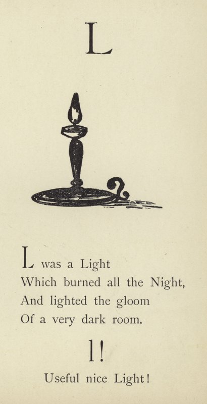 Bokstaven L av Edward Lear