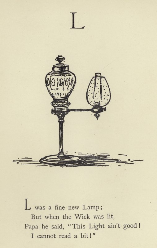 Bokstaven L av Edward Lear