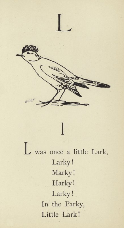 Bokstaven L av Edward Lear