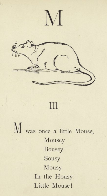Bokstaven M av Edward Lear