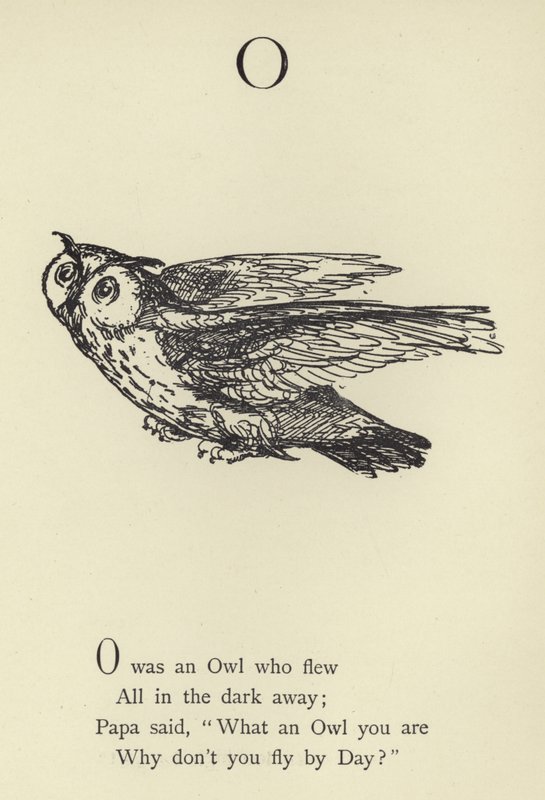 Bokstaven O av Edward Lear