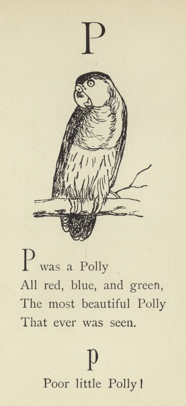 Bokstaven P av Edward Lear