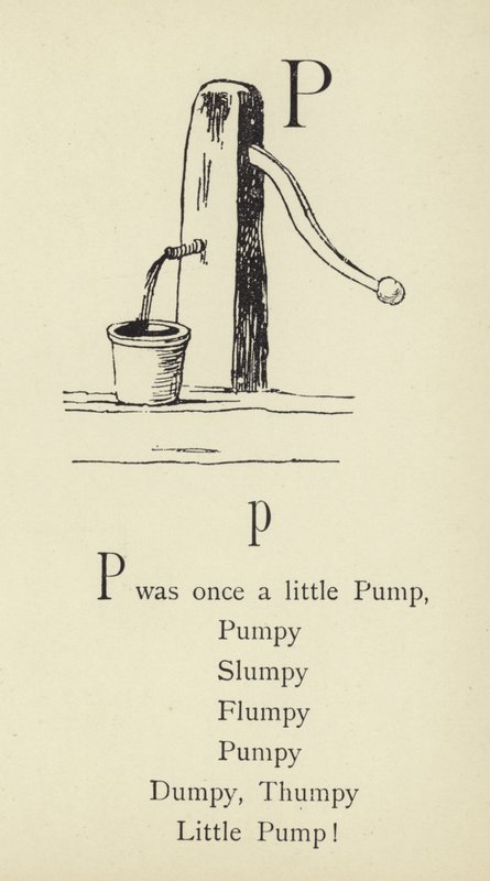 Bokstaven P av Edward Lear