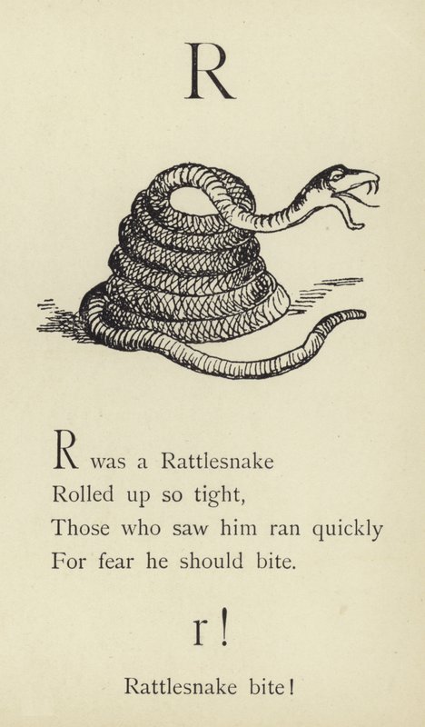 Bokstaven R av Edward Lear