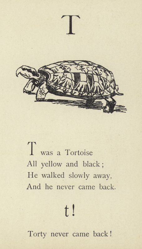 Bokstaven T av Edward Lear