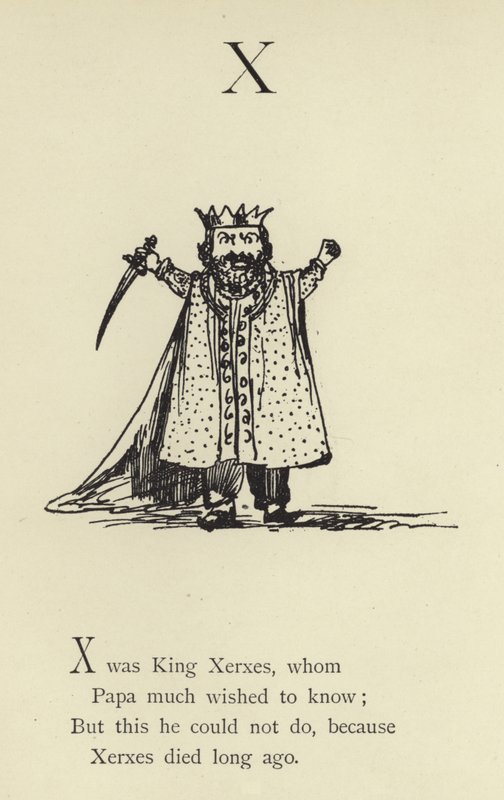 Bokstaven X av Edward Lear