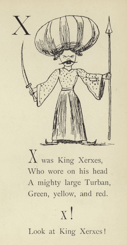 Bokstaven X av Edward Lear