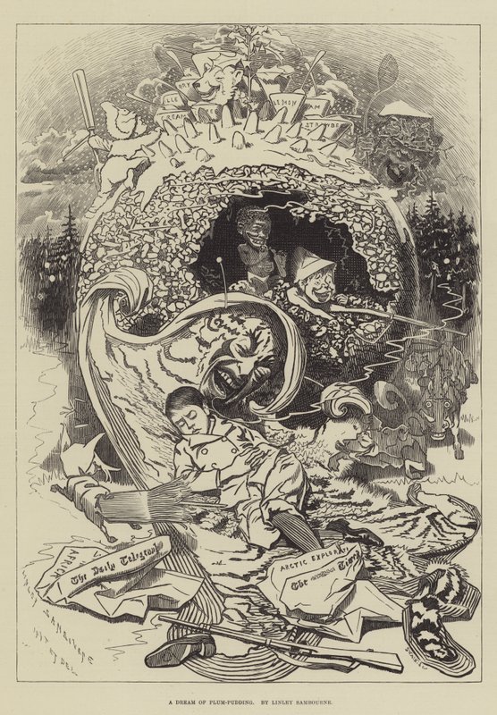 En drøm om plommepudding av Edward Linley Sambourne