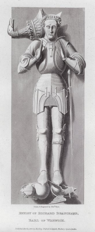 Bilde av Richard Beauchamp, jarl av Warwick (gravering) av Edward Blore