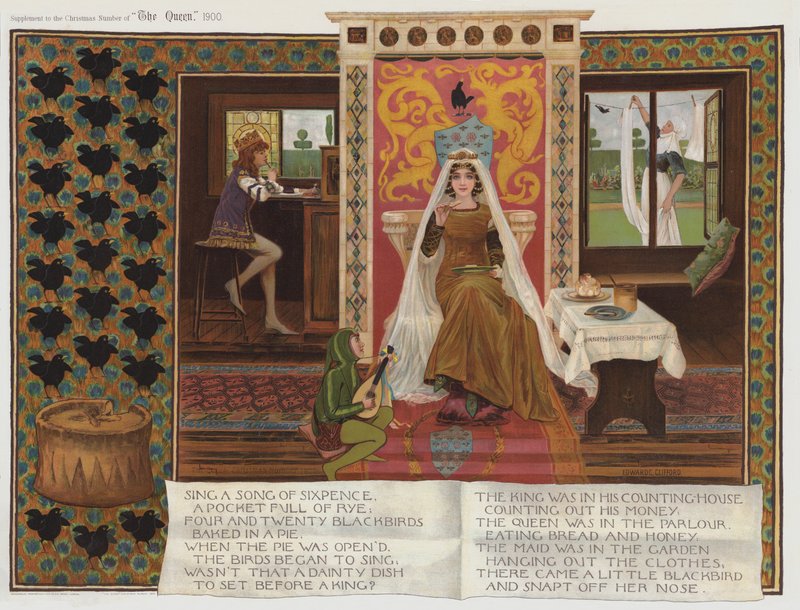 Sing a Song of Sixpence (chromolitho) av Edward Charles Clifford