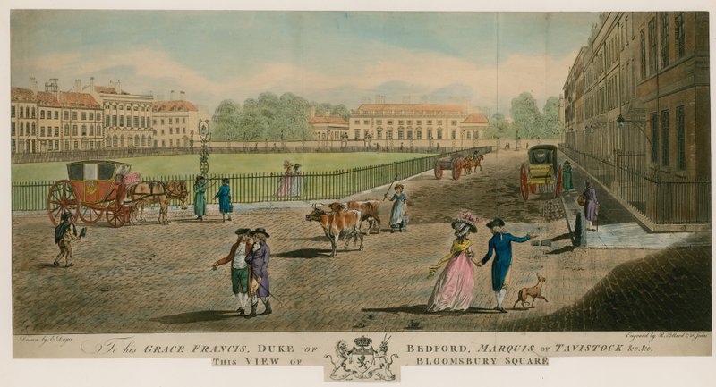 Bloomsbury Square, London av Edward Dayes