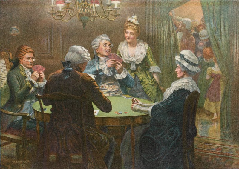 A Christmas Whist Party - med sesongbaserte rundespill for de yngre generasjonene av Edward Frederick Brewtnall