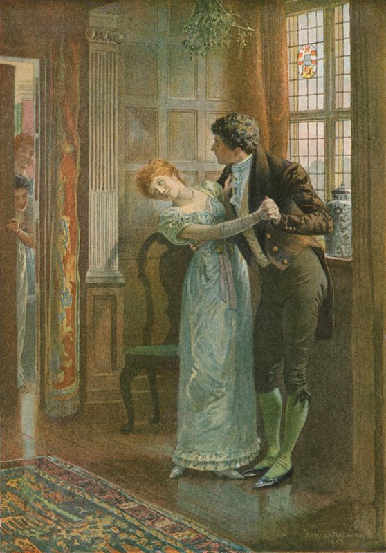 Under mistelteinen av Edward Frederick Brewtnall