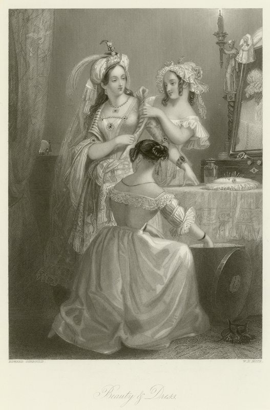Skjønnhet og kjole av Edward Henry Corbould
