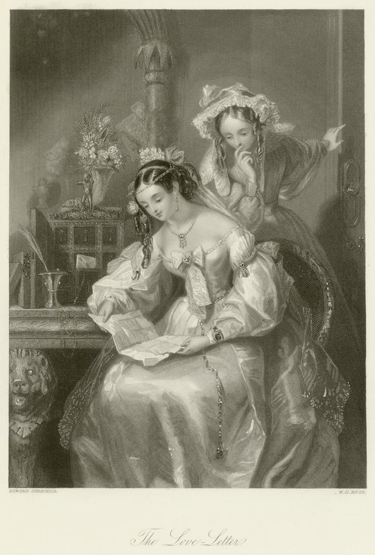 Kjærlighetsbrevet av Edward Henry Corbould