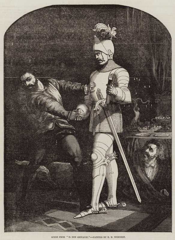 Scene fra Don Giovanni av Edward Henry Wehnert