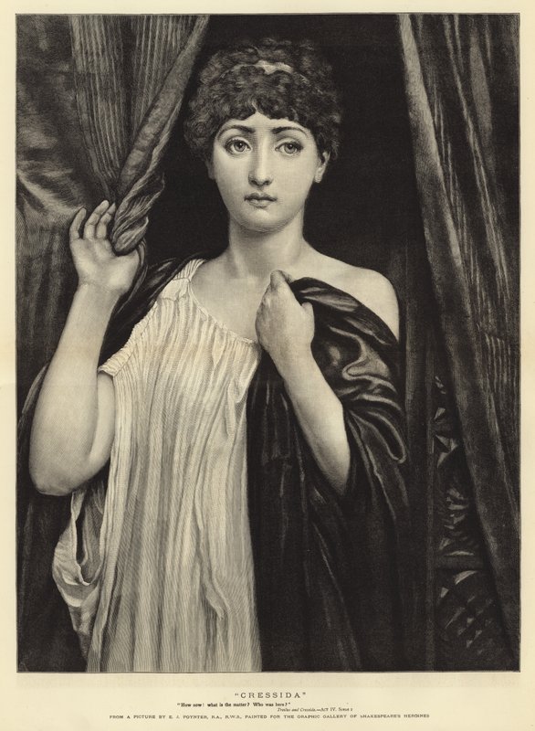 Cressida (gravering) av Edward John (after) Poynter
