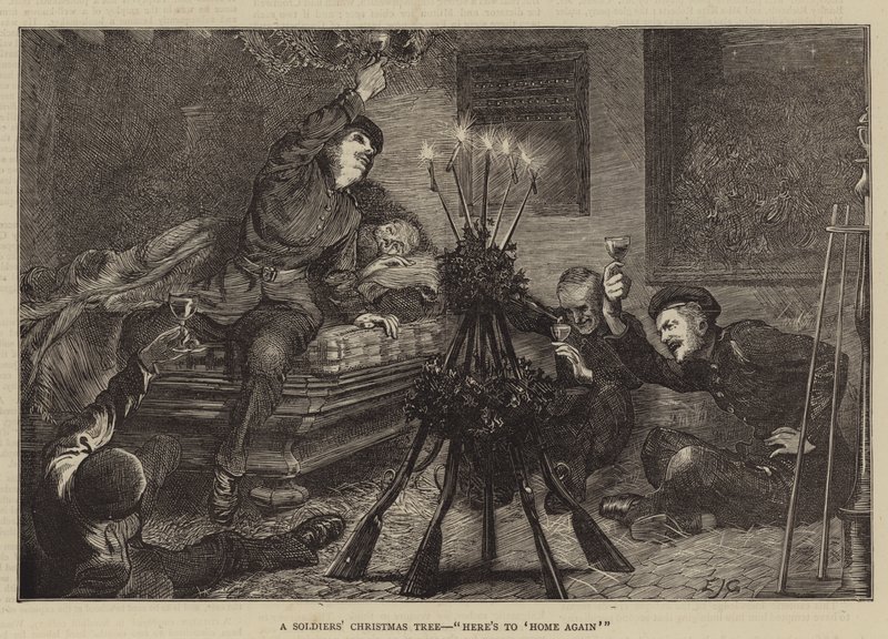 Et soldatjuletre, her er "hjem igjen" av Edward John Gregory