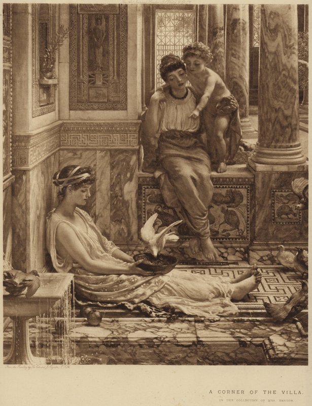 Et hjørne av villaen av Edward John Poynter