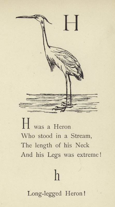 Bokstaven H av Edward Lear
