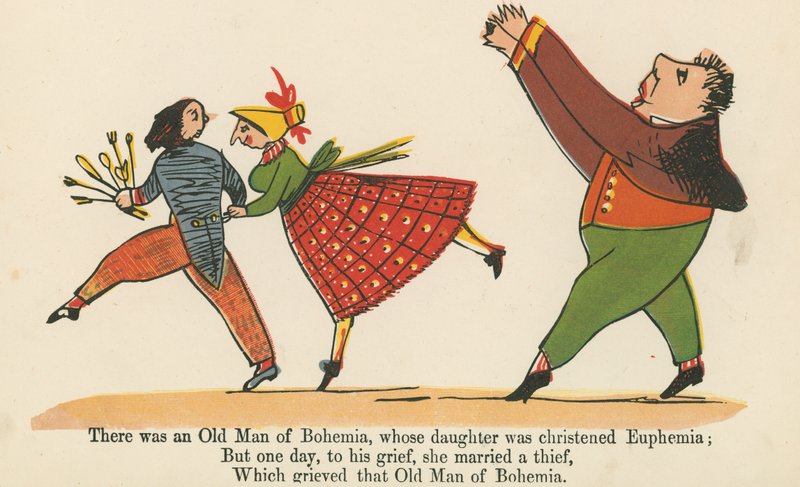 Det var en gammel mann fra Bohemia, hvis datter ble døpt Euphemia, fra 