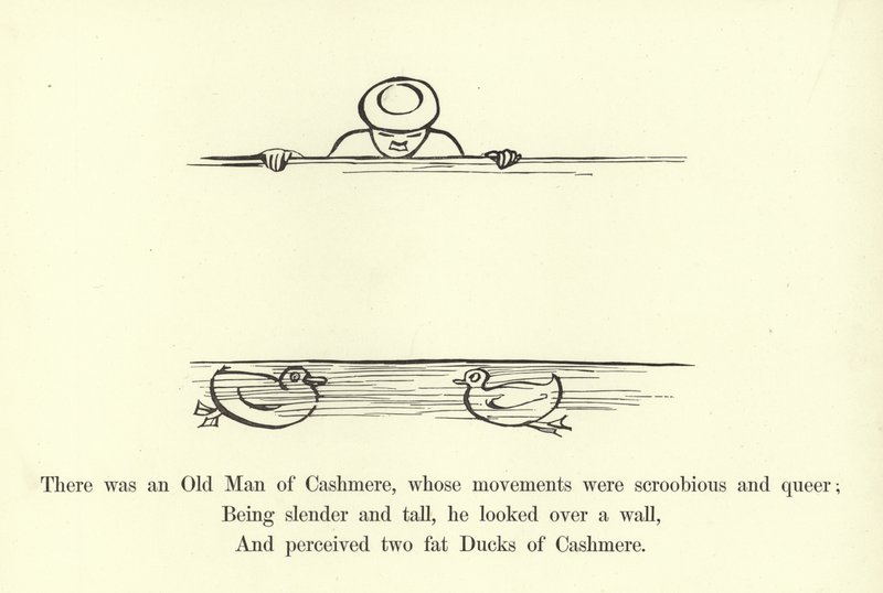 Det var en gammel mann fra Cashmere, hvis bevegelser var scroobious og rare av Edward Lear