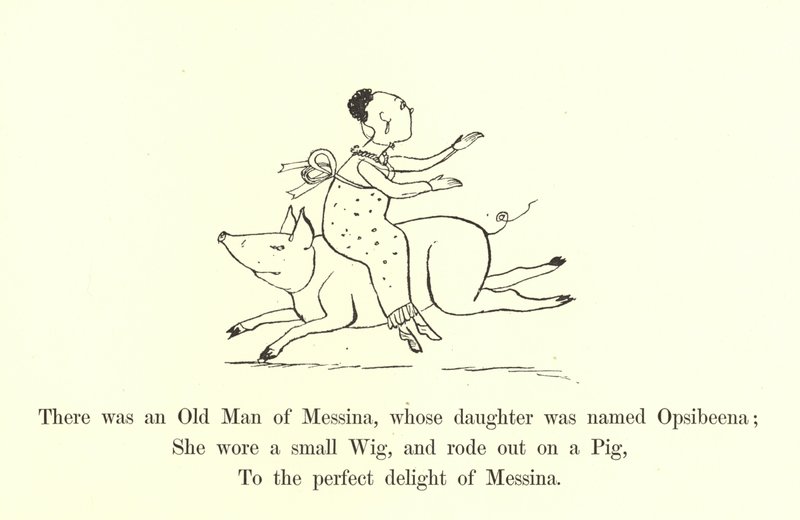 Det var en gammel mann fra Messina, hvis datter ble kalt Opsibeena av Edward Lear