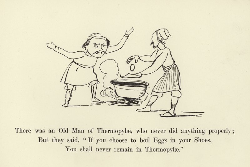 Det var en gammel mann fra Thermopylae, som aldri gjorde noe ordentlig av Edward Lear