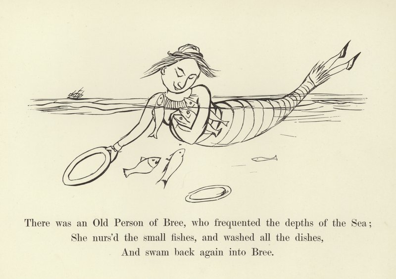 Det var en gammel person fra Bree, som besøkte havdypet av Edward Lear