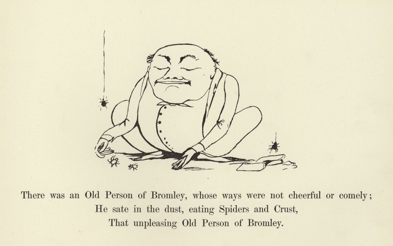 Det var en gammel person fra Bromley, hvis måter ikke var muntre eller koselige av Edward Lear