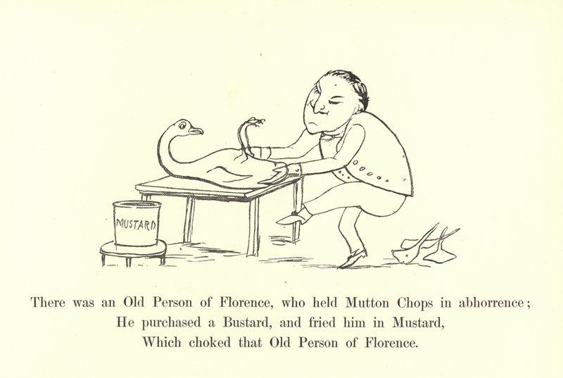 Det var en gammel person fra Firenze, som holdt fårekoteletter i avsky av Edward Lear
