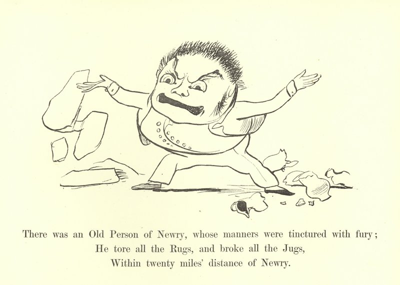 Det var en gammel person fra Newry, hvis manerer var tint av raseri av Edward Lear