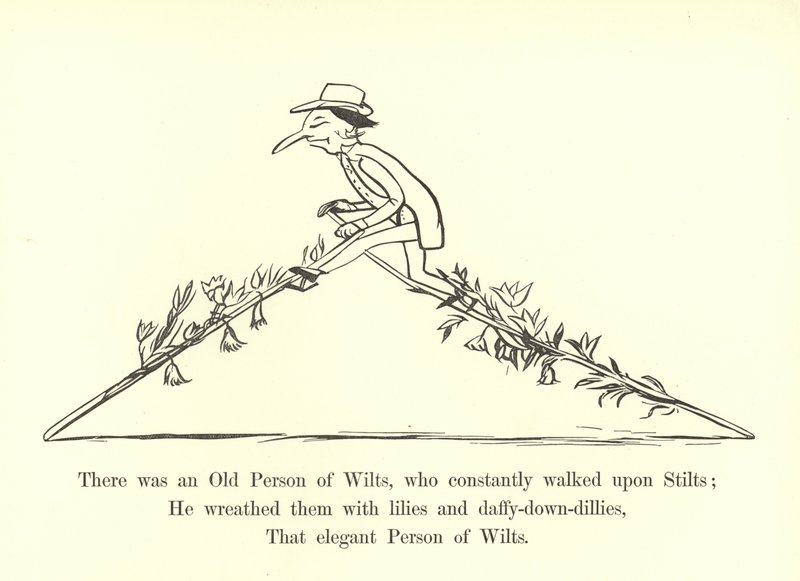Det var en gammel person av villter, som stadig gikk på stylter av Edward Lear