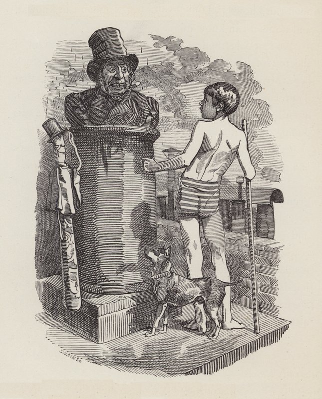 Illustrasjon for The Water-Babies av Charles Kingsley (gravering) av Edward Linley (after) Sambourne