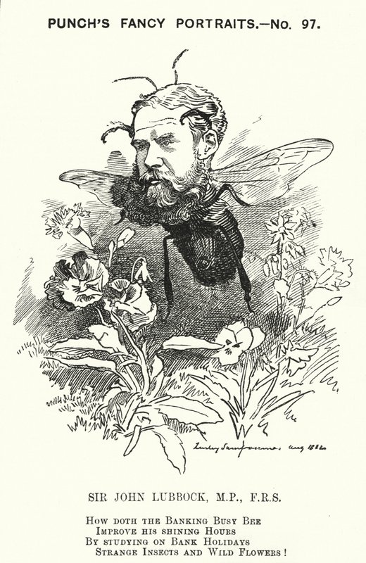 Punch tegneserie: John Lubbock av Edward Linley (after) Sambourne