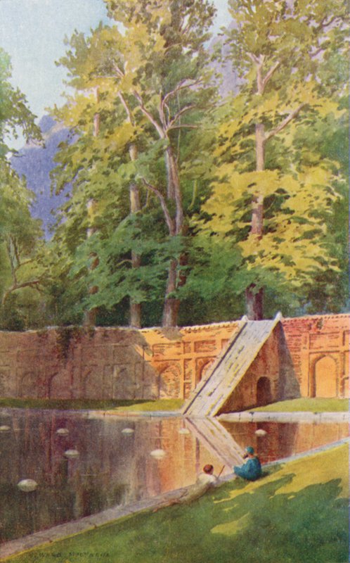 En terrasse i Nishat Bagh av Edward Mary Joseph Molyneux