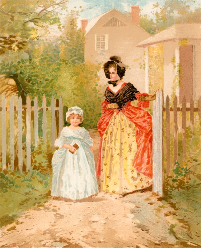 Søndag morgen for hundre år siden av Edward Percy Moran