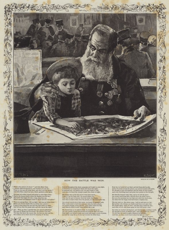 Hvordan slaget ble vunnet (gravering) av Edward R. King