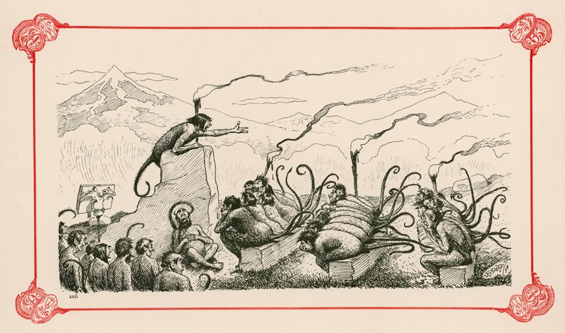 En kaudal forelesning på natten om evolusjon av Edward Tennyson Reed