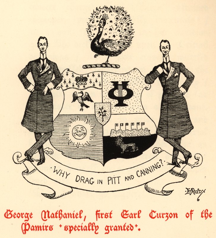 George Nathaniel, First Earl Curzon Of The Pamirs (gravering) av Edward Tennyson Reed