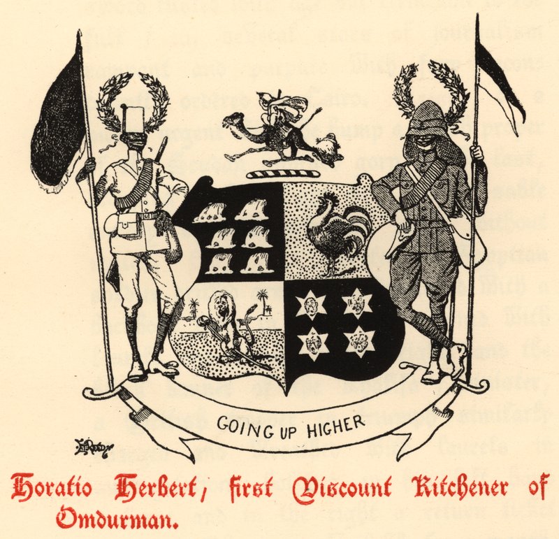 Horatio Herbert, første Viscount Kitchener av Omdurman (gravering) av Edward Tennyson Reed