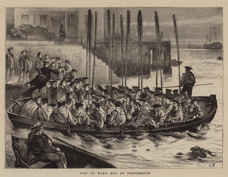 Man of War's Men i Portsmouth av Edwin Buckman