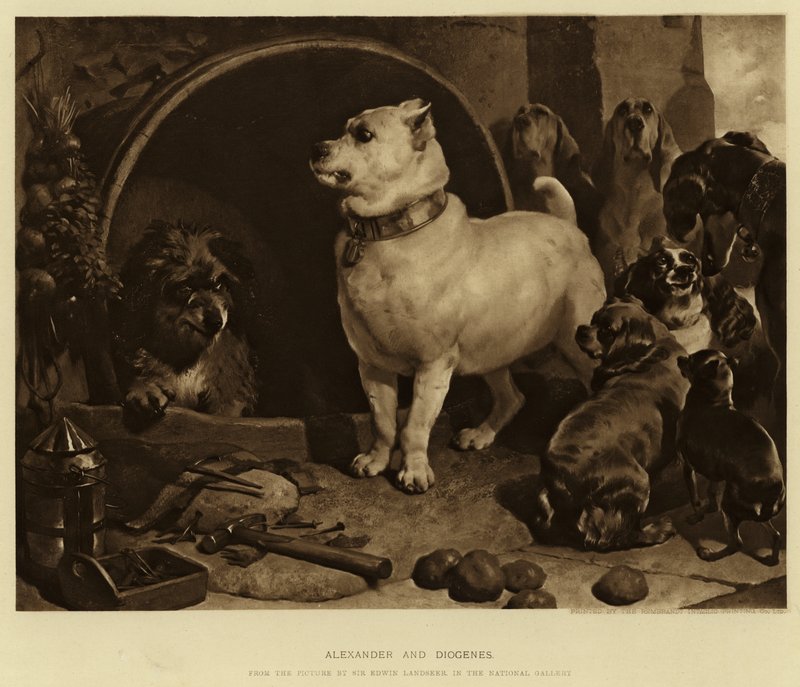 Alexander og Diogenes av Edwin Landseer
