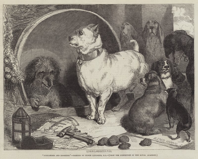 Alexander og Diogenes av Edwin Landseer