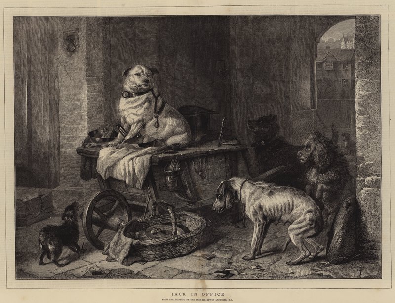Jack på kontoret av Edwin Landseer